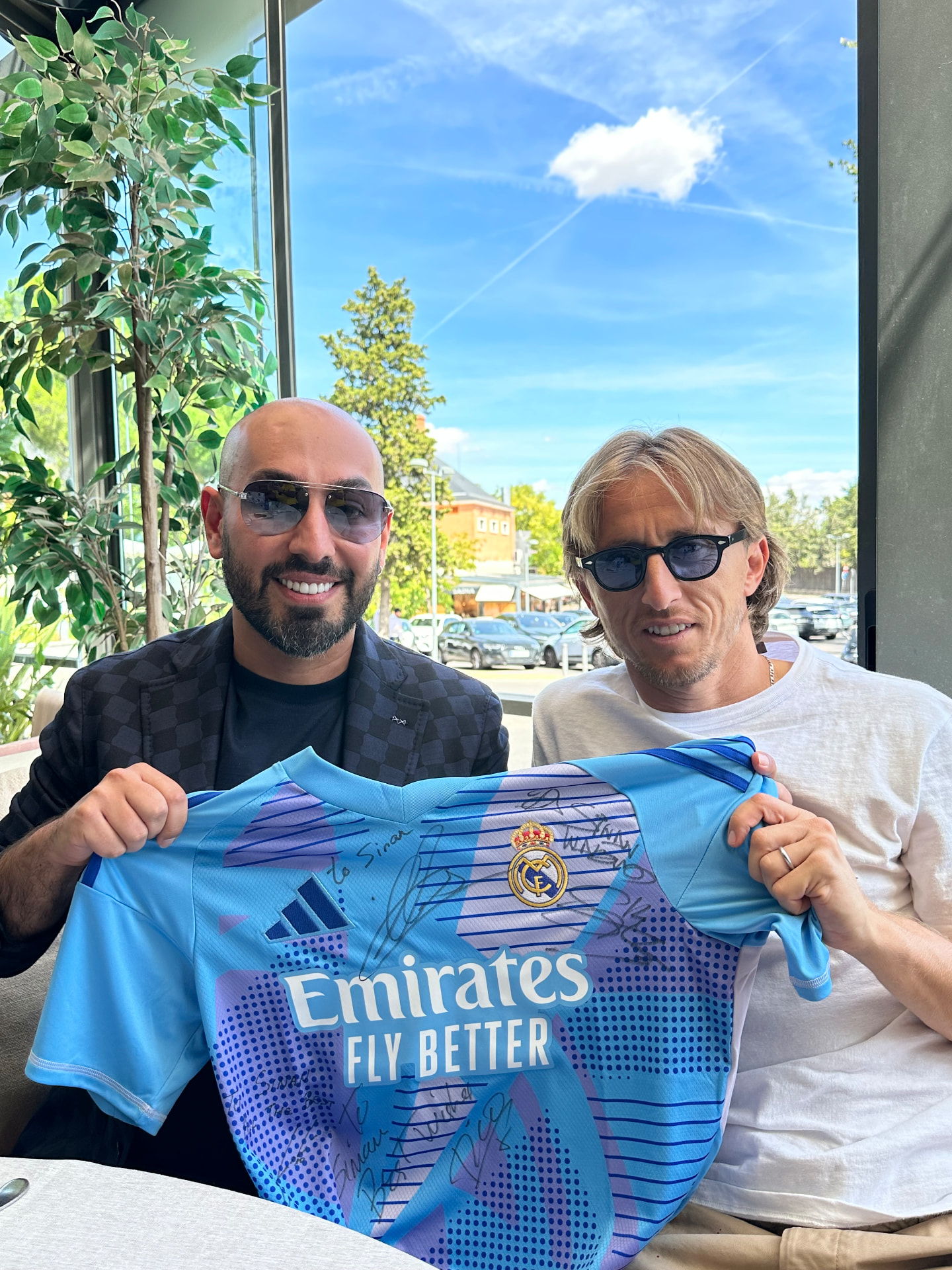 Sina Ezam with Luka Modrić 1