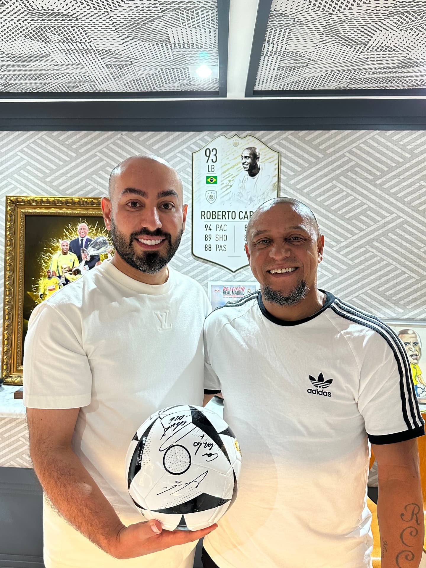 Sina Ezam with Roberto Carlos 1