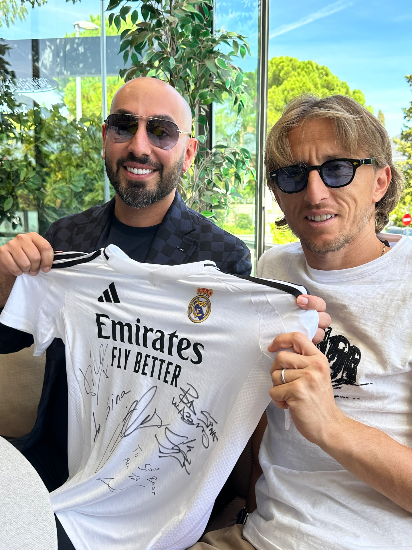 Sina Ezam with Luka Modrić 2