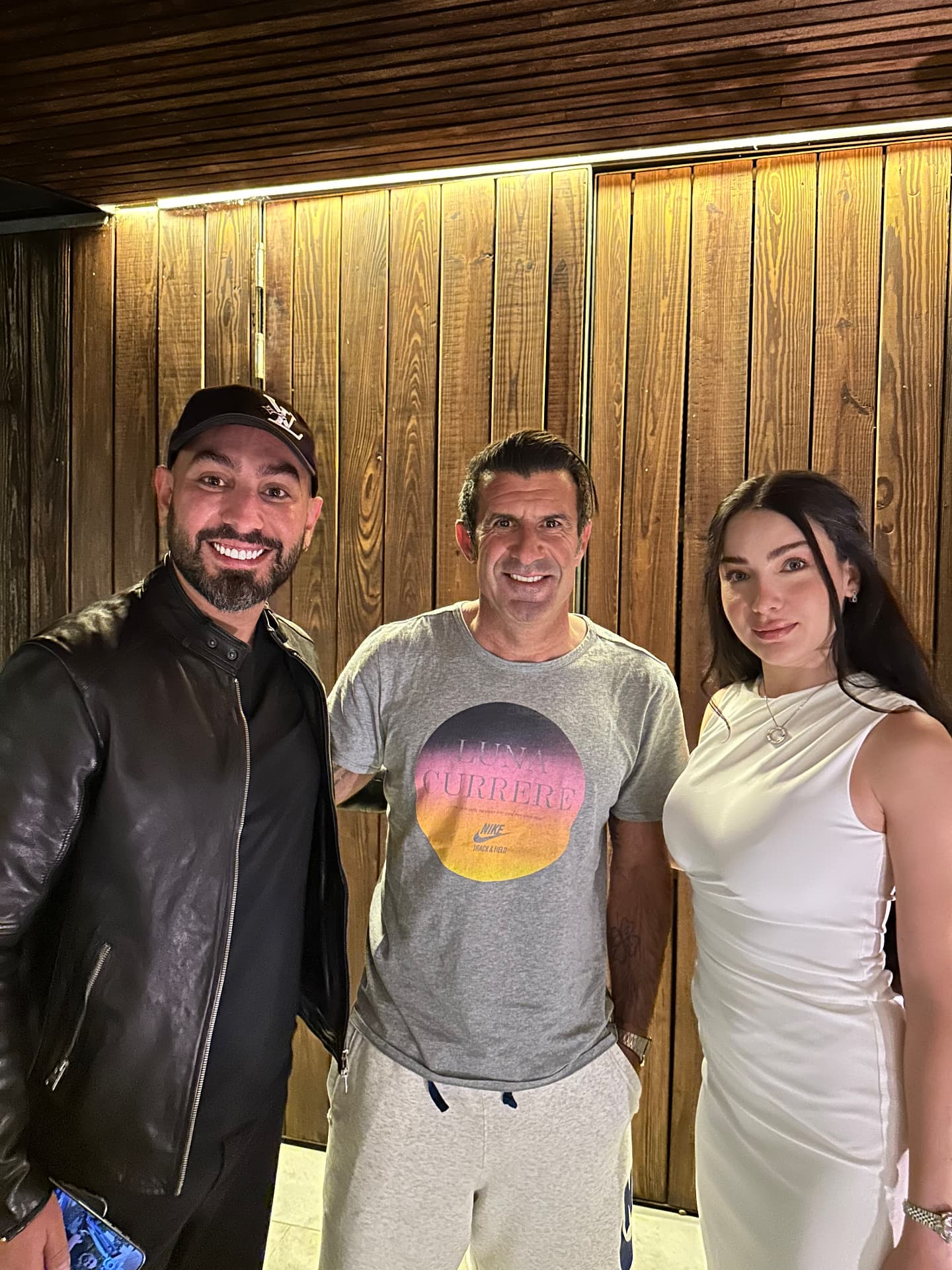 Sina Ezam with Luís Figo 3